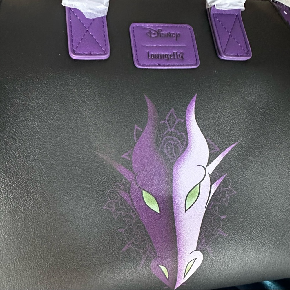 Disney Sleeping Beauty Maleficent Hand Bag and Crossbody Bag: NWT - Picture 2 of 12
